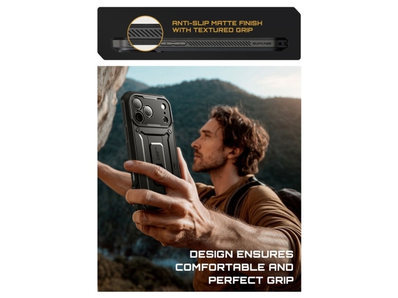 SUPCASE UB Pro Case for iPhone 17 Pro Max - Black