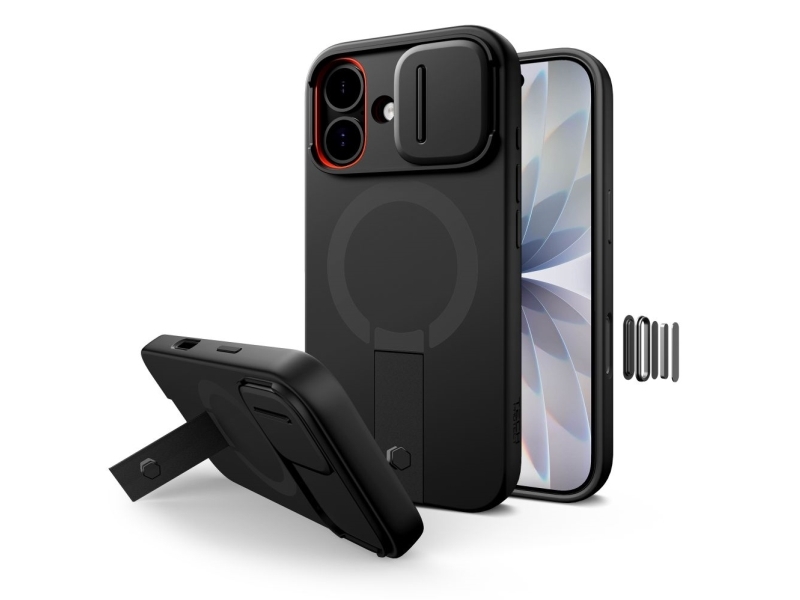 Tech-Protect Kevlar Aura Magsafe Cover Til Iphone 17 - Sort