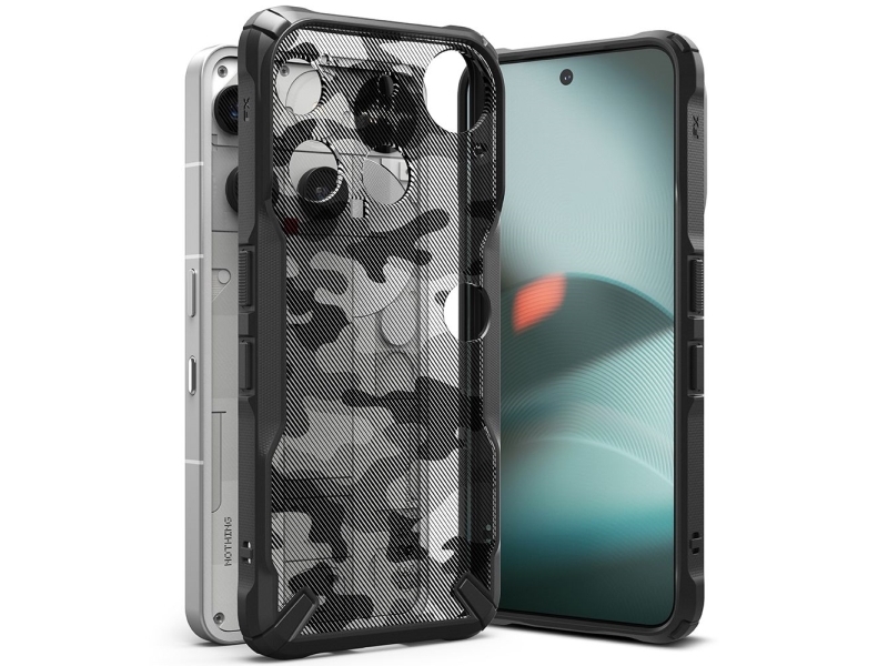 Hurtel Ringke Fusion X Cover Til Nothing Phone 3 - Grå/Sort