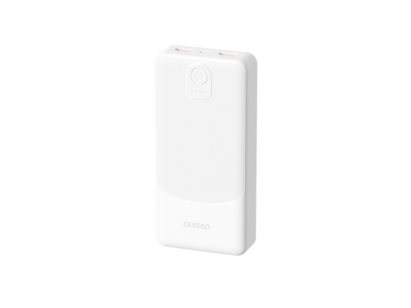 Dudao Powerbank K10 10000Mah 2,4A – 2X Usb-A Weiß