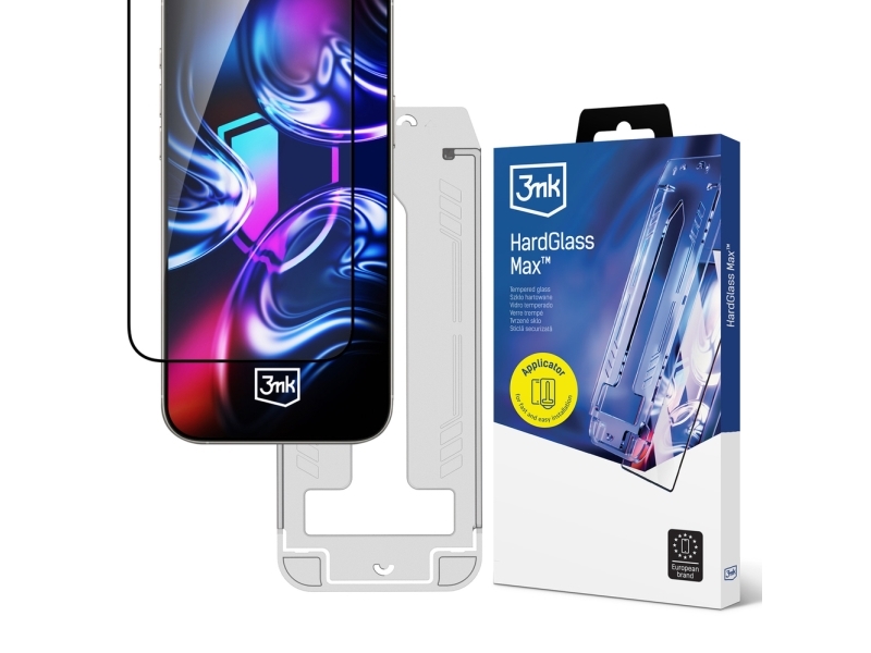 3Mk Hardglass Max Hærdet Glas Med Applikator Til Apple Iphone 15 Pro Max