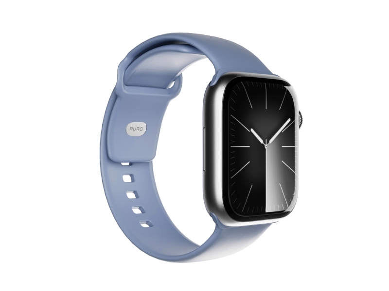 Puro Puicnaw40blue17, Armband, Smartwatch, Blau, Apple, Apple Watch Serie Se, Serie 8, Serie 9, Serie 10 42 Mm, Ultra Und Serie Ultra 2, Silikon