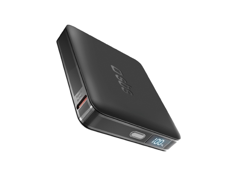 Sbs Hd 10W 5000Mah Usb-C Powerbank Med Lcd - Sort