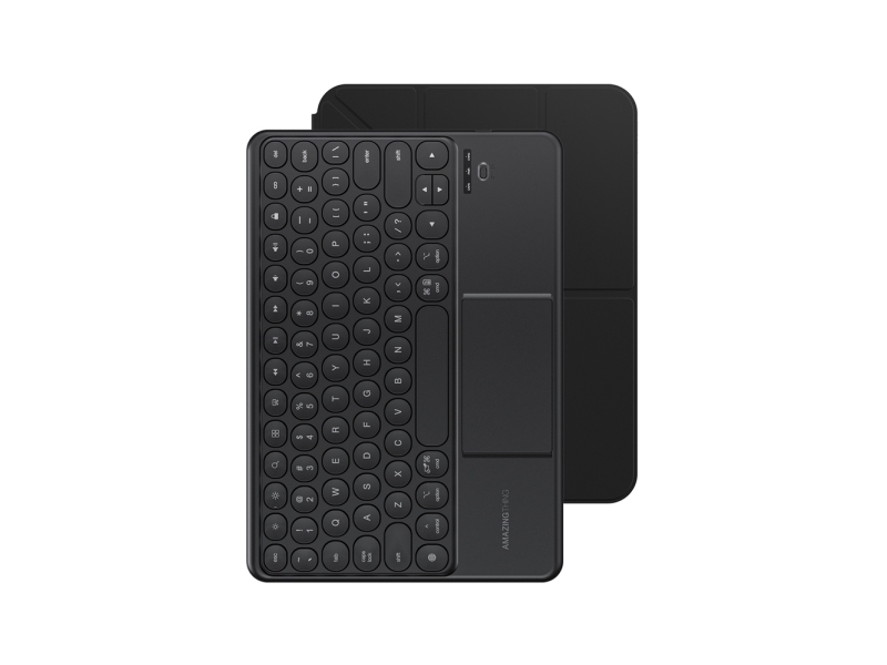 Amazingthing Hülle Mit Tastatur Amazingthing Minimal Case Keylite Combo Für Ipad Air M3 13" – Schwarz