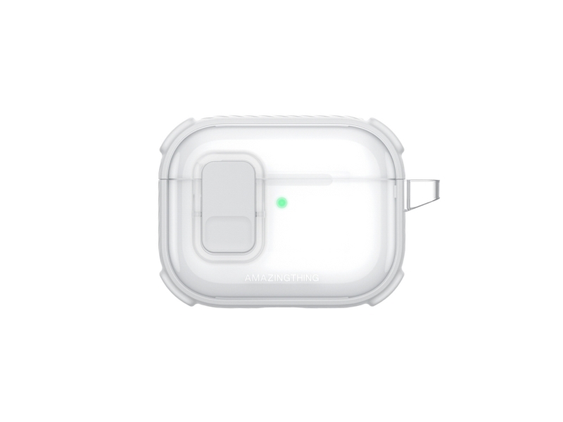Amazingthing Titan Pro Mag Case Gennemsigtig Til Airpods Pro 3 - Hvid