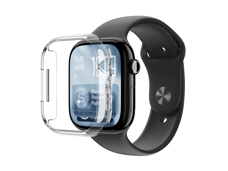 Amazingthing beskyttelsesetui Minimal til Apple Watch Series 11 46mm – gennemsigtig