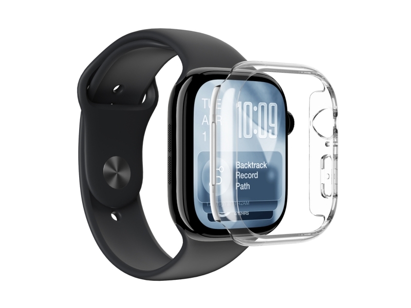Amazingthing beskyttelsesetui Minimal til Apple Watch Series 11 46mm – gennemsigtig