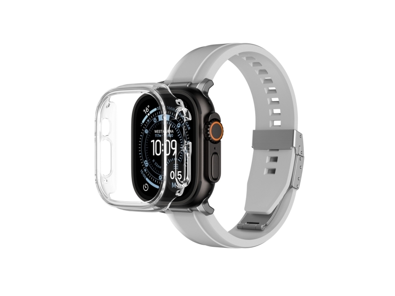 Amazingthing Beskyttelsesetui Minimal Til Apple Watch Ultra 3 49 Mm - Gennemsigtig