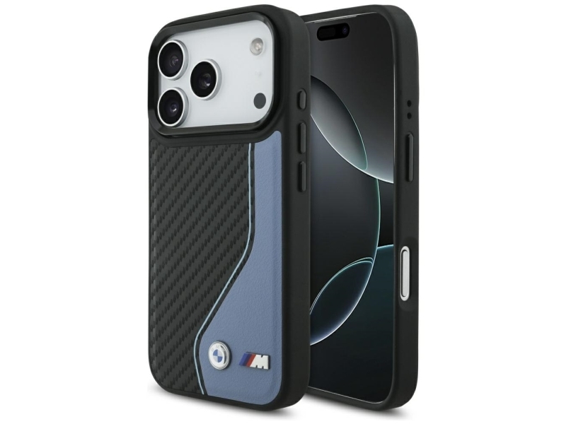 Bmw M Carbon Logo Magsafe-Cover Til Iphone 17 Pro - Blå