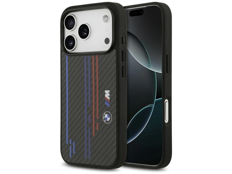 Bmw M Kevlar Lines &Amp Logo Magsafe Case Für Iphone 17 Pro - Schwarz
