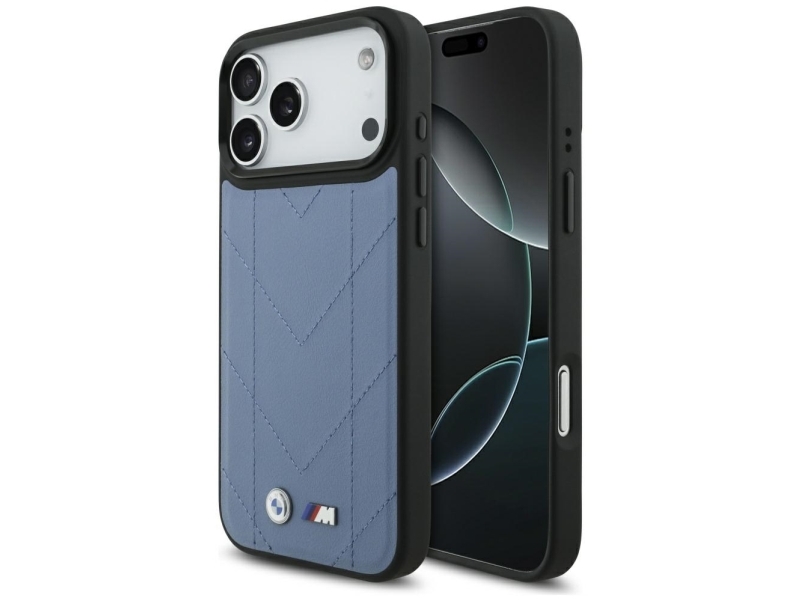 Bmw M Quiltet Logo Magsafe Cover Til Iphone 17 Pro Max - Blå