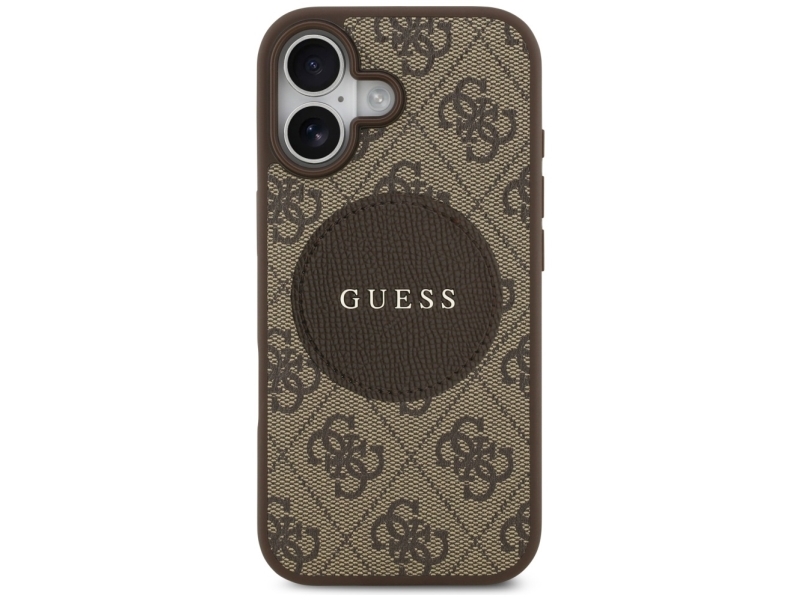 Guess 4G Circle Classic Logo Magsafe Case Für Iphone 17 – Braun