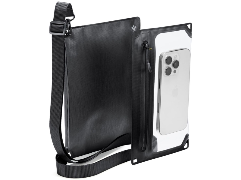 Spigen A640 Aqua Shield, Strandaktivität, Camping, Wassersportaktivität, Universal, Schwarz, Transparent, Thermoplastische Polyurethane (Tpu), Reißve