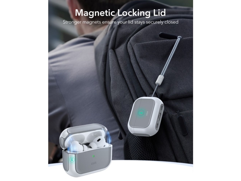 ESR ORBIT HALOLOCK MagSafe til Apple AirPods Pro 3 hvid