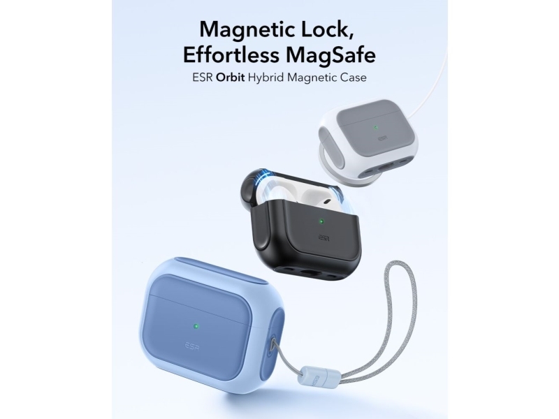 ESR Orbit Halolock MagSafe cover til AirPods Pro - blå