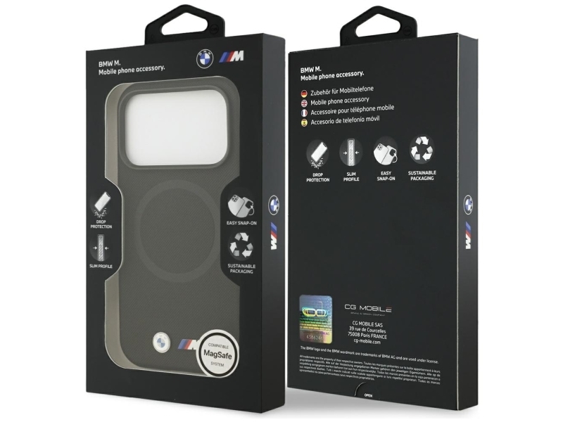 Bmw M Fw Metall-Logo Magsafe Case Für Iphone 17 Pro - Schwarz