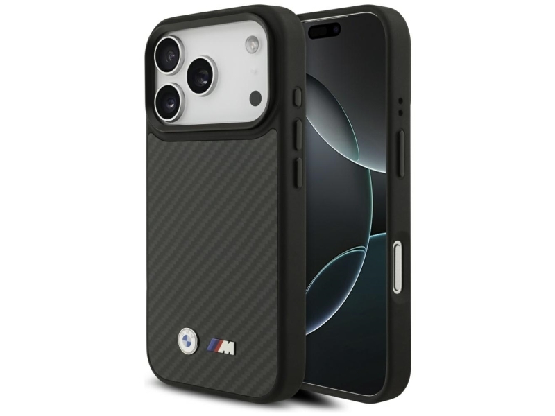 Bmw M Kevlar Mat Magsafe-Etui Til Iphone 17 Pro - Sort