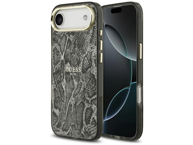 Guess Python-Mønster Magsafe-Cover Til Iphone Air - Sort