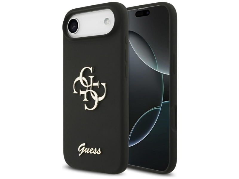 Hurtel Guess Silikon Big 4G Script Case Für Iphone Air - Schwarz