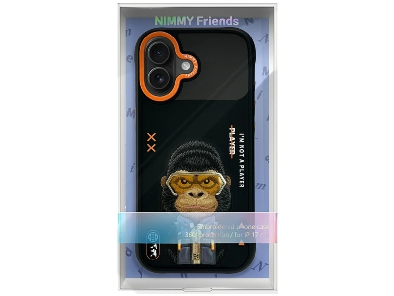 Nimmy Cool&Cute 2.0 Gorilla-Hülle Für Iphone 17 - Schwarz