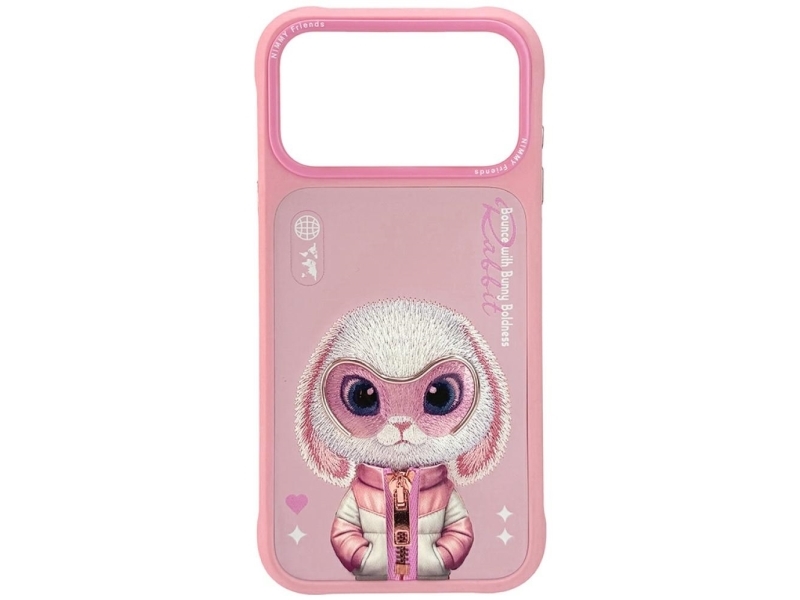 Nimmy Cool&Cute 2.0 kanin cover til iPhone 17 Pro - pink