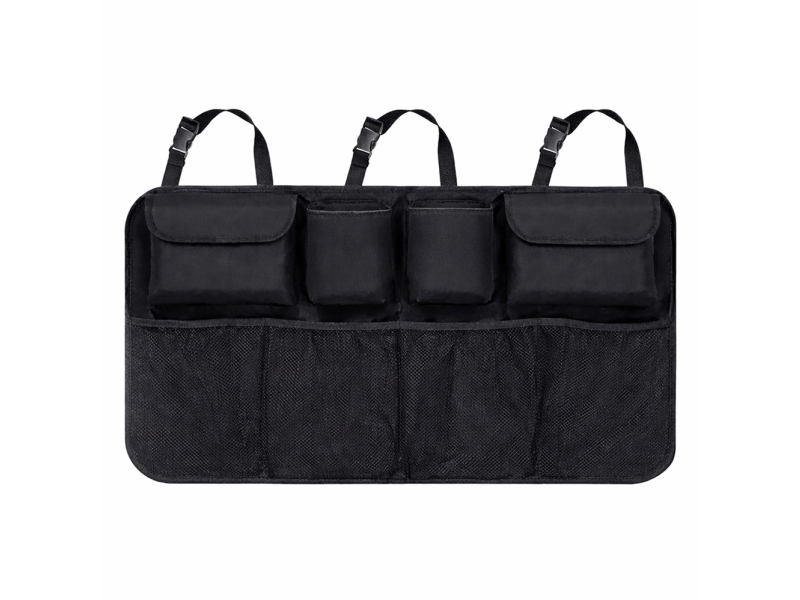 Wozinsky Large Car Organizer for Back Seat Backrest and Trunk - Black