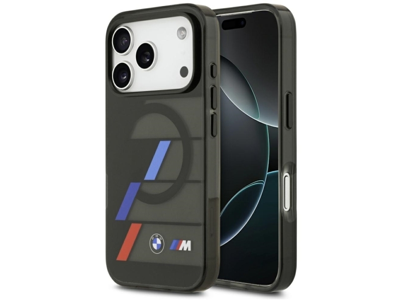 Bmw M Iml Metalknapper Tricolor Magsafe-Cover Til Iphone 17 Pro - Sort