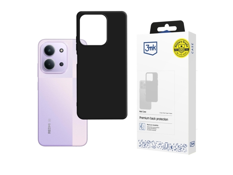 3Mk Matt Case Für Redmi 15C 4G/5G - Schwarz