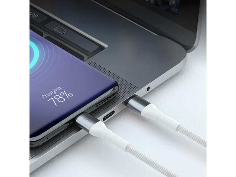 3Mk Hyper Cable N-Series Usb-A / Usb-C 1M 9V/2A 18W - Hvid