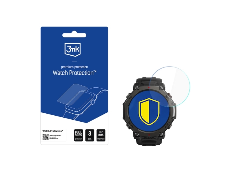 3Mk Hybridglas Watch Protection Flexibleglass Für Amazfit T-Rex 3 Pro 44 Mm