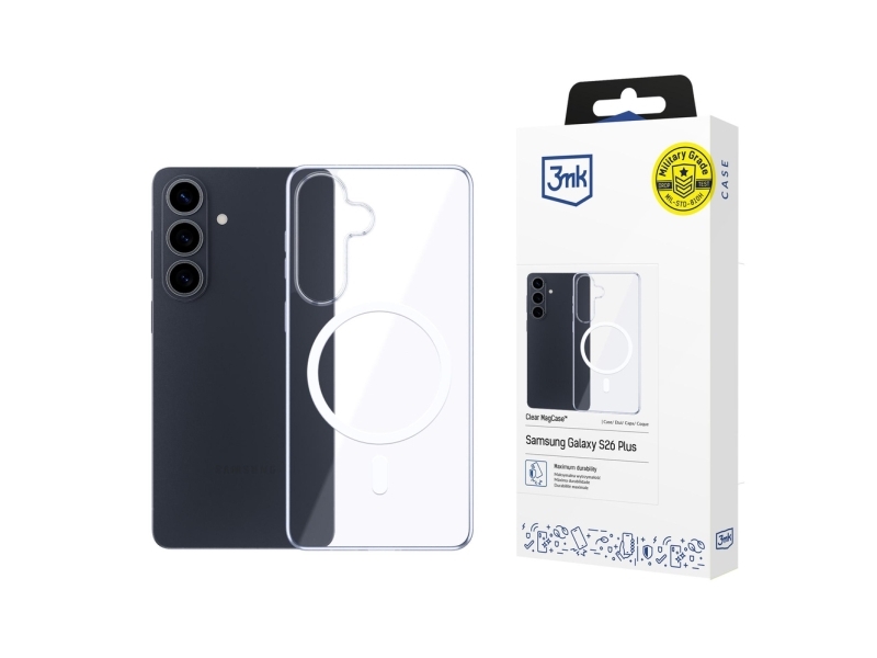 3Mk Clear Magcase Für Samsung Galaxy S26+ - Transparent