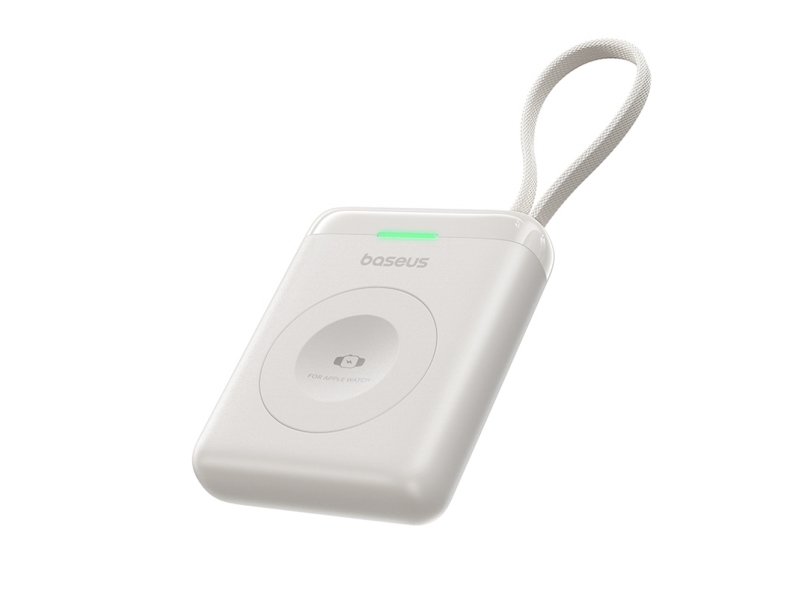 Baseus Enerfill Fw11 5W Power Bank Für Apple Watch Mit Integriertem Kabel - Weiß