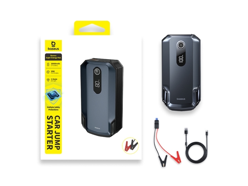 Baseus Jump starter Super Energy Max 20000mAh - black