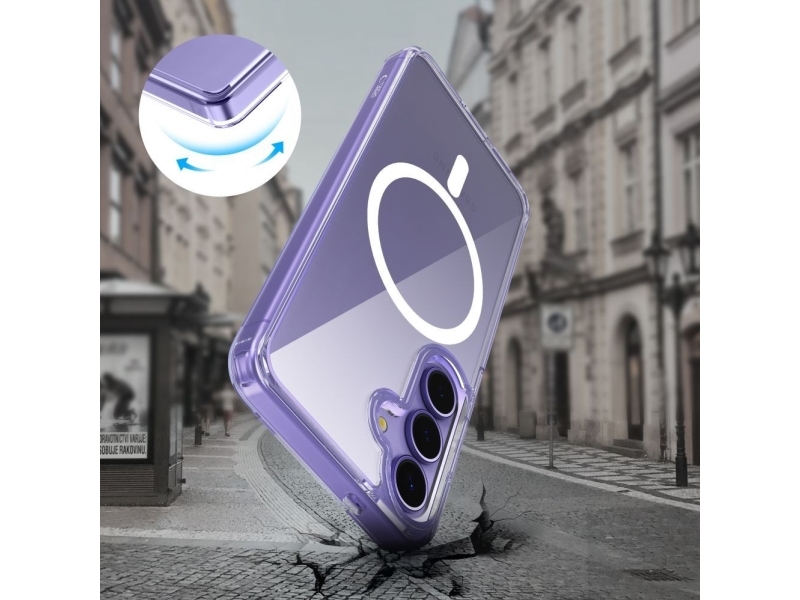 Hurtel Tech-Protect Flexair Hybrid Magsafe Case Für Samsung Galaxy S25 Fe - Transparent