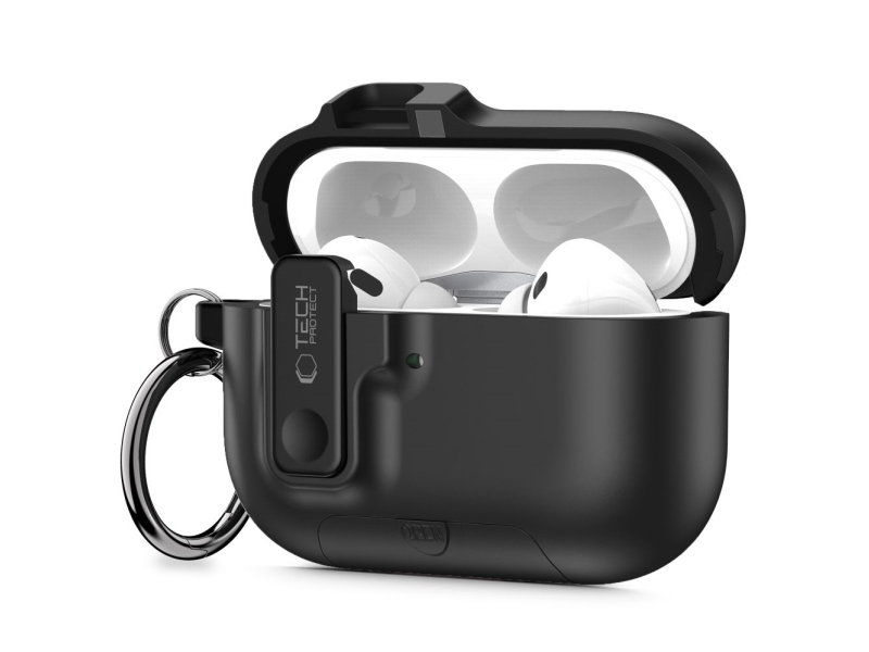 4Kom.Pl Tech-Protect Slim Hook Case Für Apple Airpods Pro 3 Schwarz
