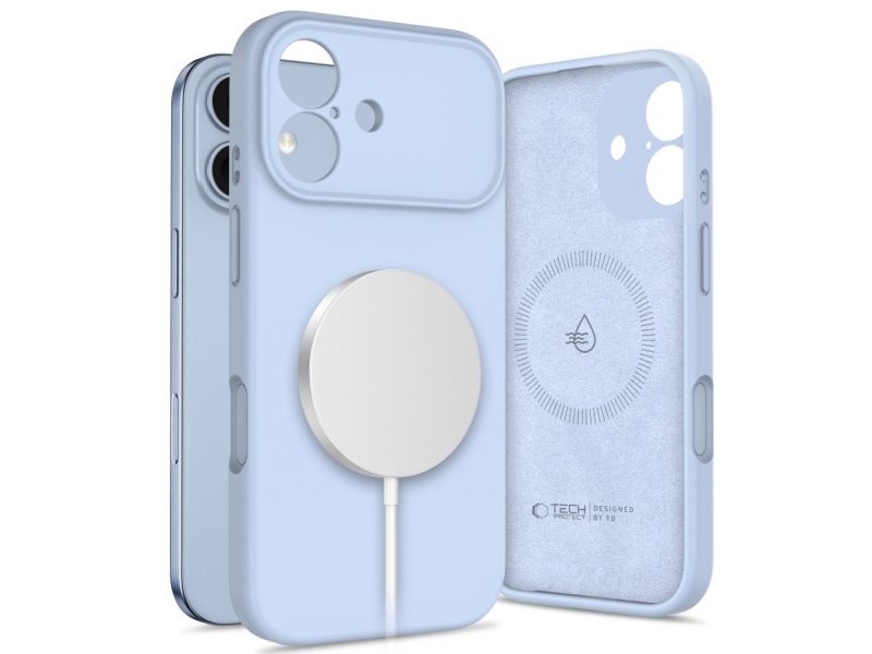 TECH-PROTECT SILICONE MAGSAFE IPHONE 17 MIST BLUE