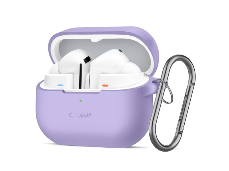 Tech-Protect Silikon-Hakenhülle Für Samsung Galaxy Buds 3 / 3 Fe / 3 Pro - Lila