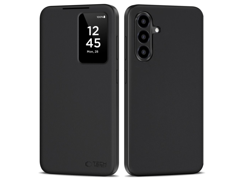 Tech-Protect Smart Wallet Cover Til Samsung Galaxy A26 5G / A17 4G / 5G - Mat Sort