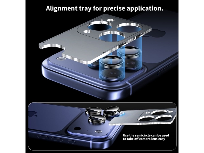 Tech-Protect Kameraschutz Camring Fit+ Für Iphone 14 Pro/Max, 15 Pro/Max, 16 Pro/Max, 17 Pro/Max Cosmic Orange