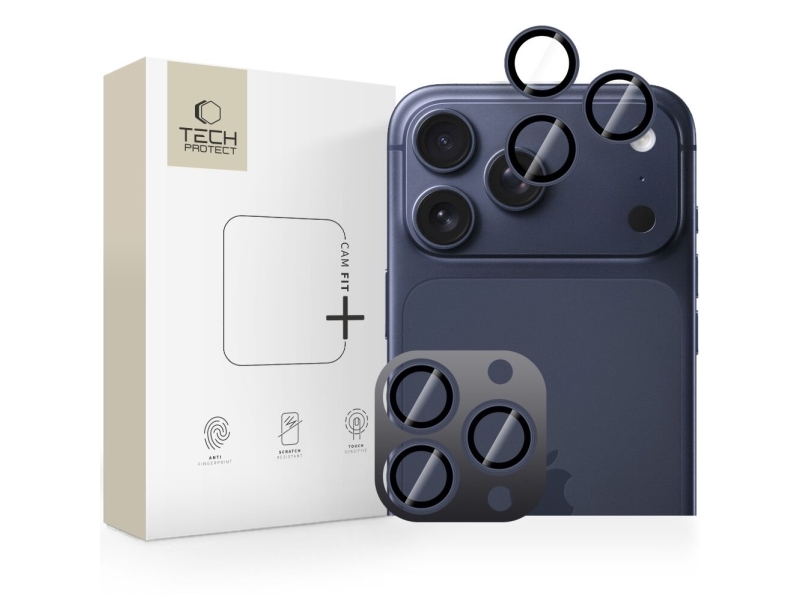 Tech-Protect Camring Fit+ Kameraschutz Für Iphone 14 Pro / Max / 15 Pro / Max / 16 Pro / Max / 17 Pro / Max, Deep Blue