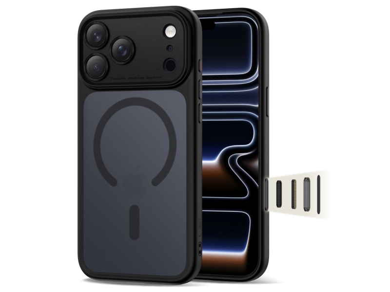Tech-Protect Magpeak Magsafe-Cover Til Iphone 17 Pro - Mat Sort