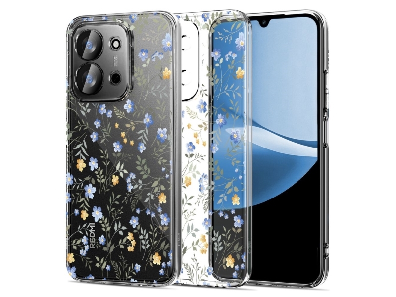 Tech-Protect Flexair Case Für Xiaomi Redmi 15C 173Mm / Poco 85C 173Mm - Daisies With Leaves