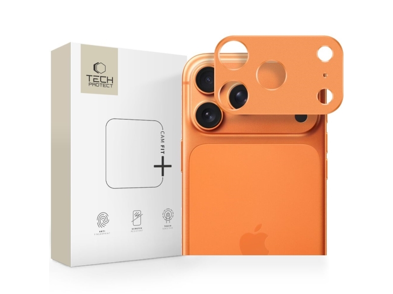 Tech-Protect Camalloy Fit+ Kameraschutz Für Iphone 17 Pro - Orange