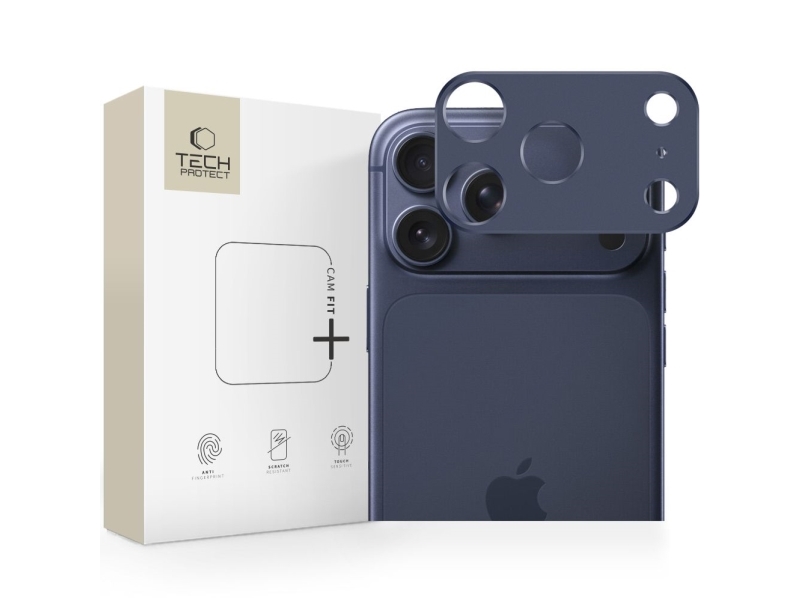 Tech-Protect Camalloy Fit+ Kamerahülle Für Iphone 17 Pro - Navy Blue