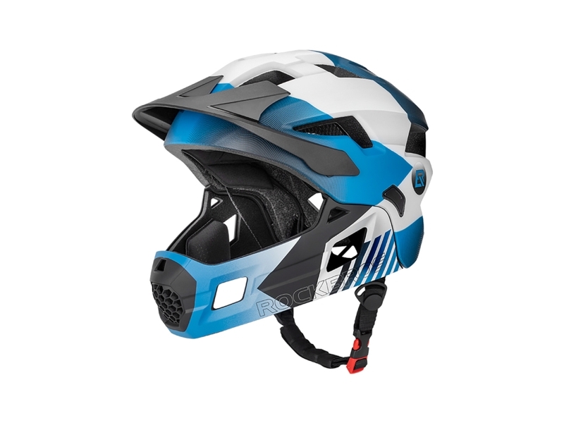 Rockbros TS-61 10110061002 Children's Bike Helmet with Detachable Chin Size M (54-57) - Blue
