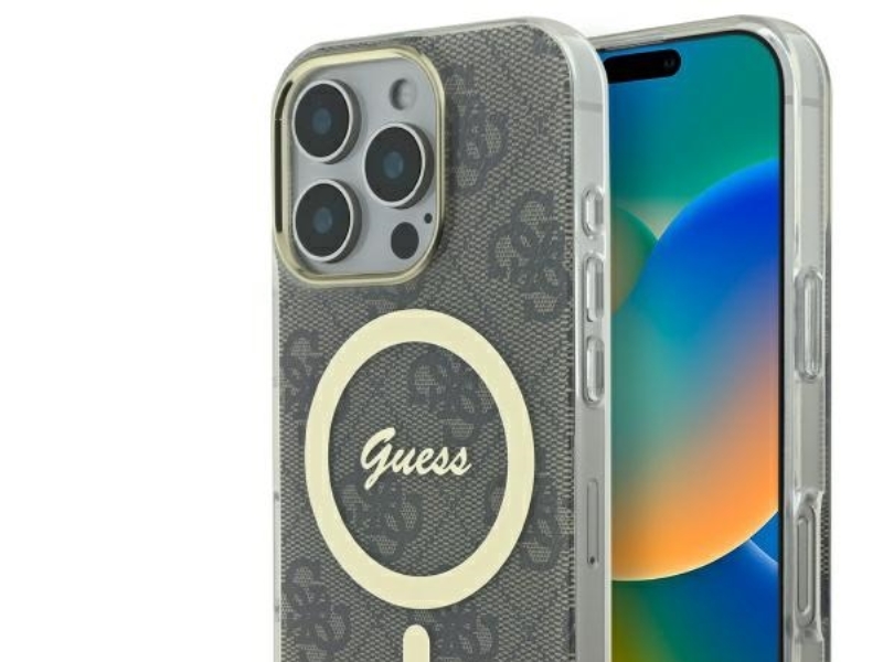 Guess Iml 4G Magsafe Case Für Iphone 16 Pro - Braun