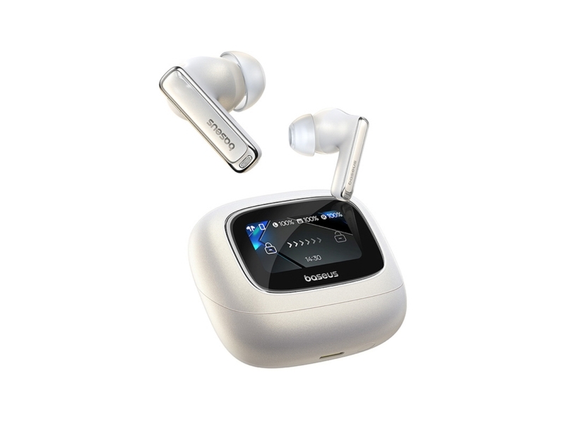 Baseus Bowie M2s Ultra Tws Kabellose In-Ear-Kopfhörer Mit Interaktivem Display – Weiß