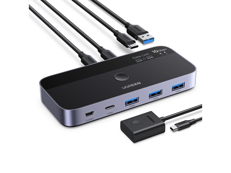 Ugreen Switch Usb-C Usb-A 10Gb/S Switch - Grau