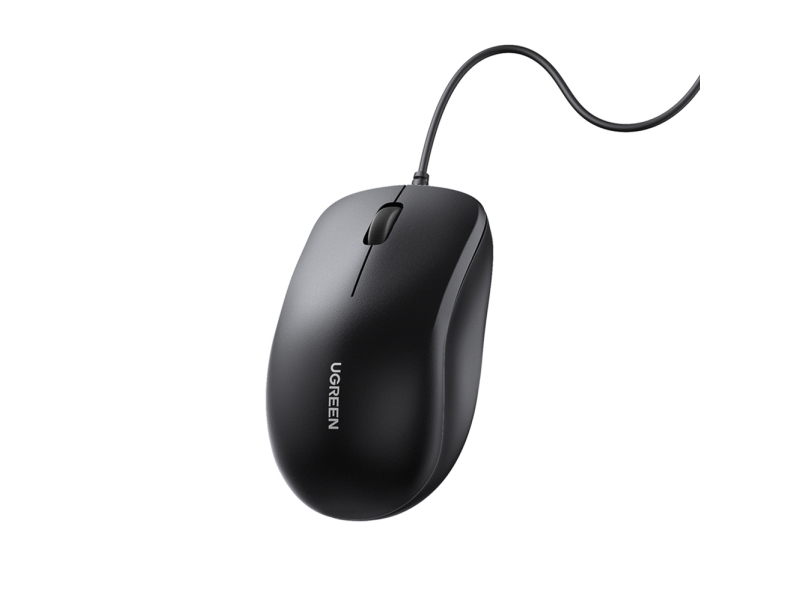 Ugreen 90789 Optische Kabelmaus, Schwarz