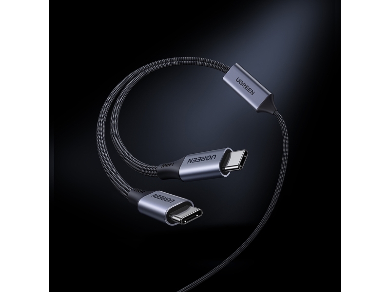 Ugreen Usb-Kabel Usb-C - 2X Usb-C 2 M Sort-Grå (6941876277339)